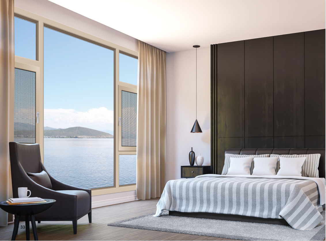 FY100斷橋鋁合金金鋼網(wǎng)雙內(nèi)開一體窗